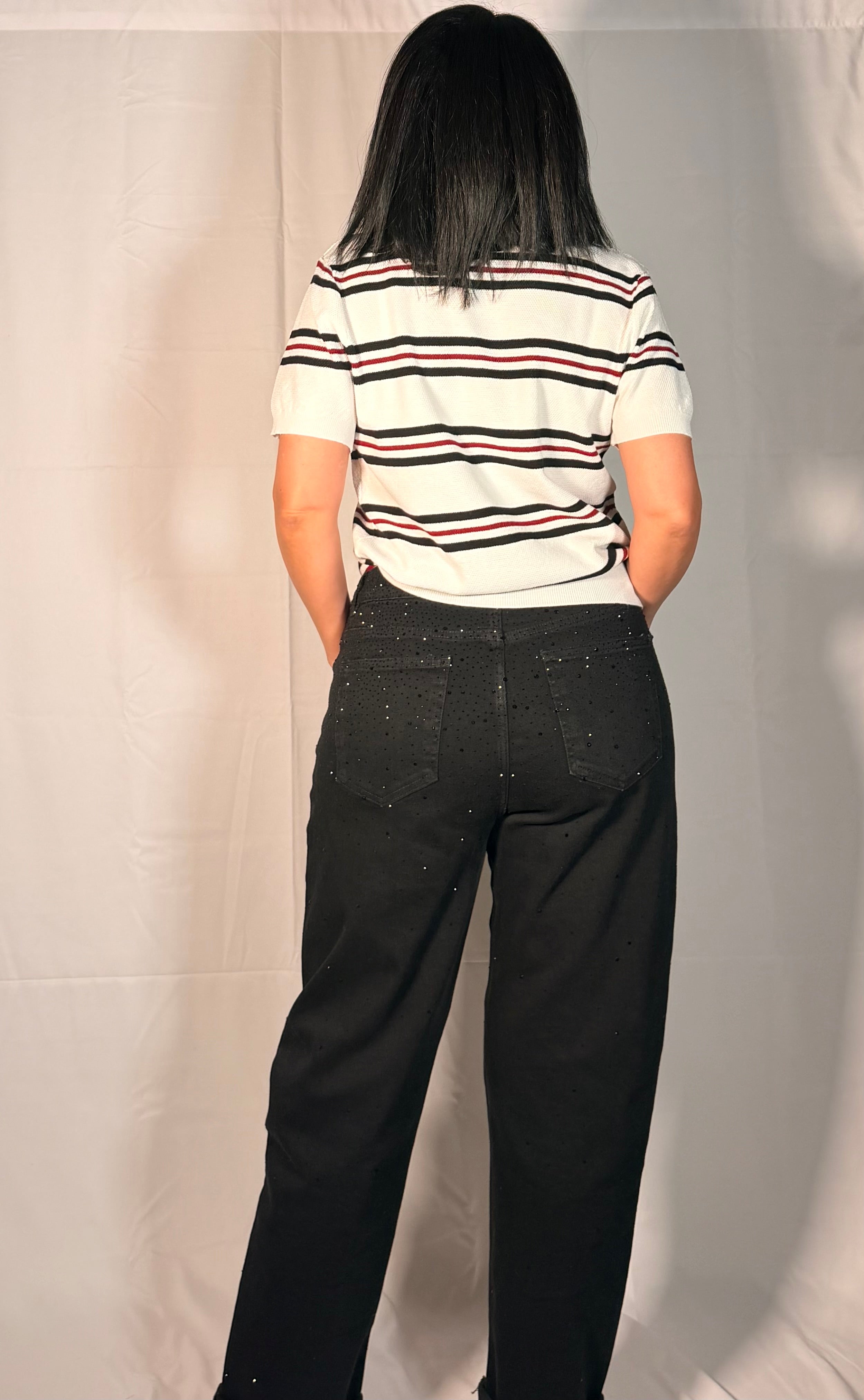 Jeans con strass