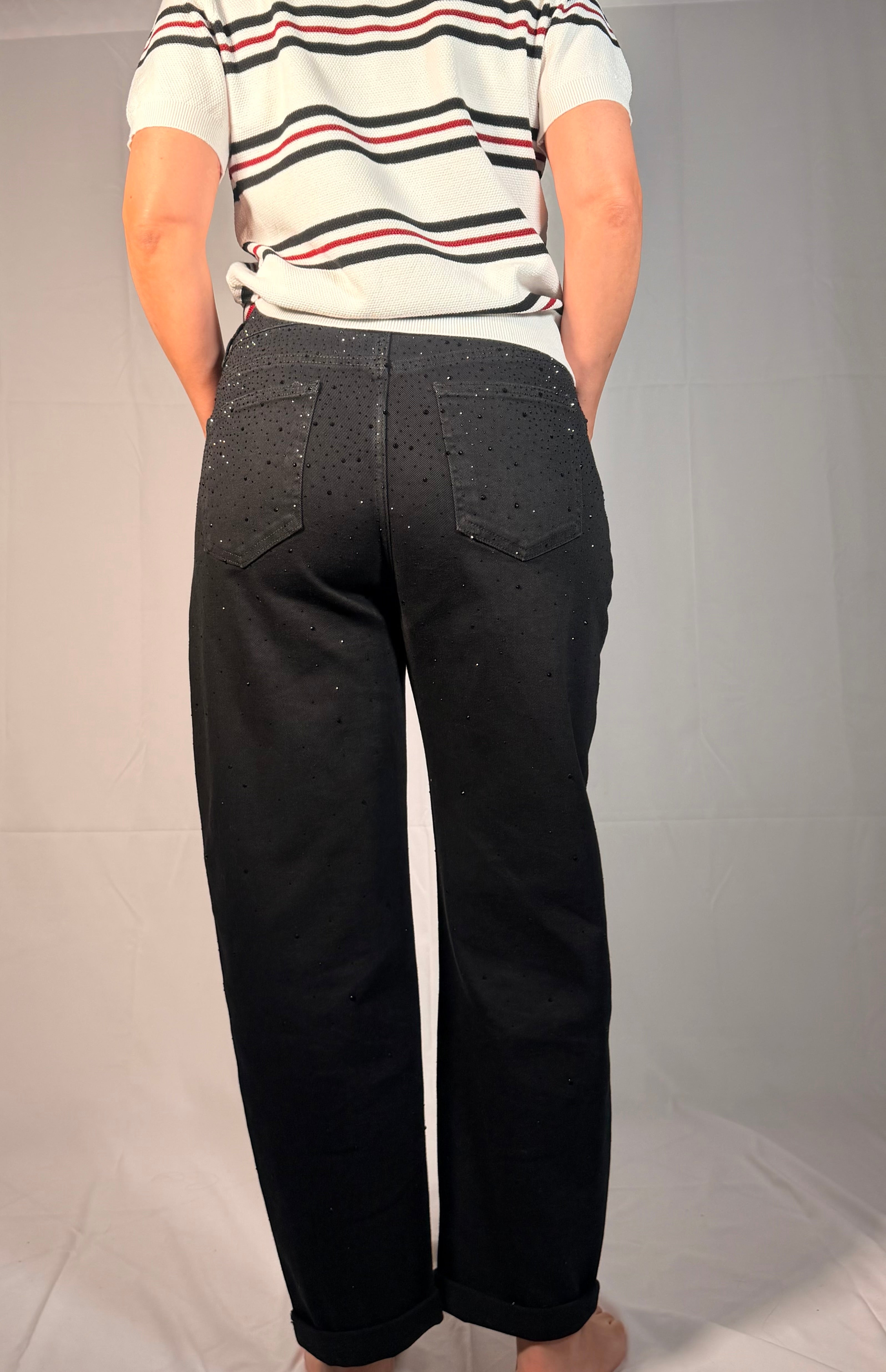 Jeans con strass