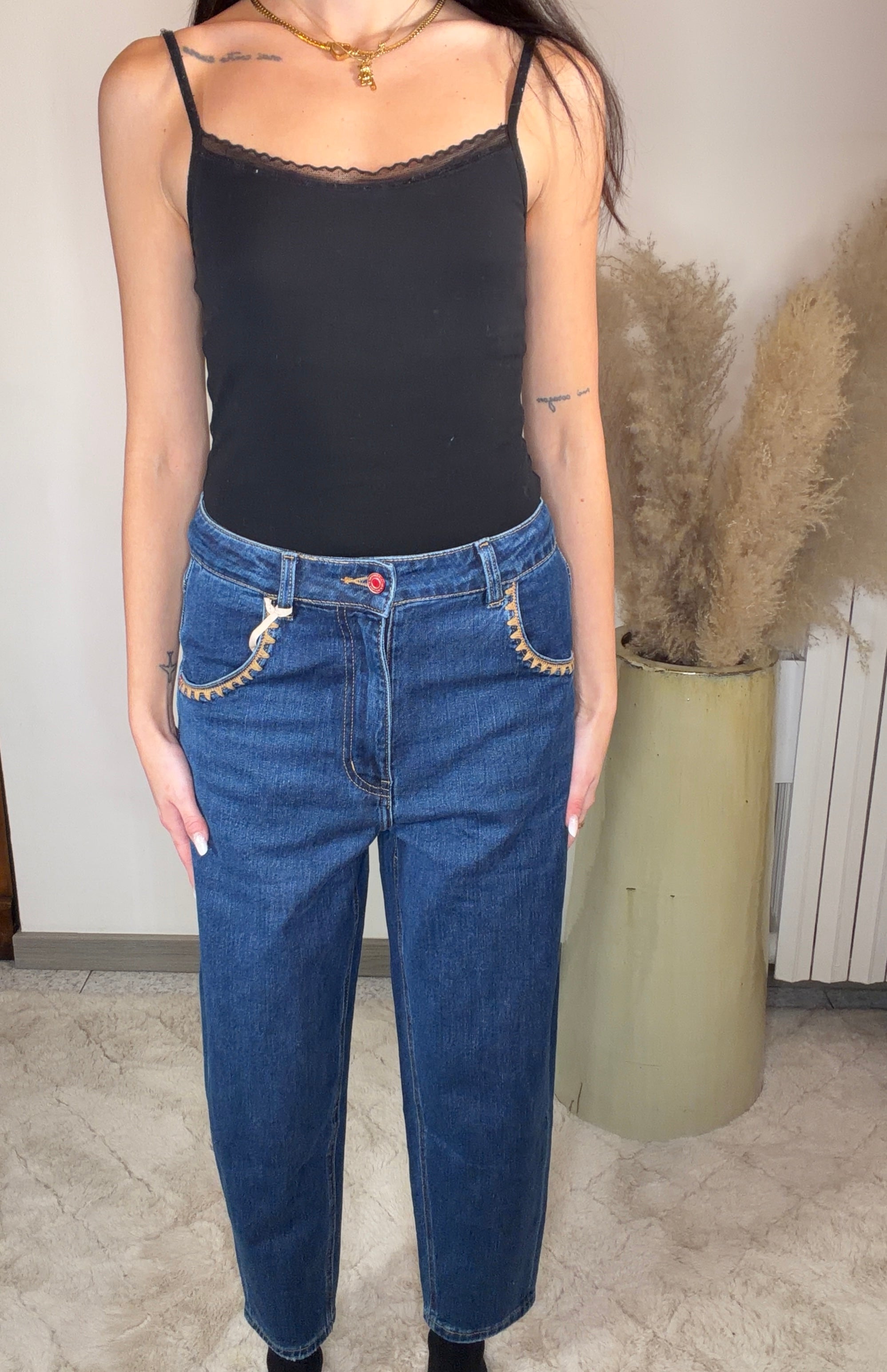 Jeans Carrot in Cotone